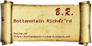 Bottenstein Richárd névjegykártya